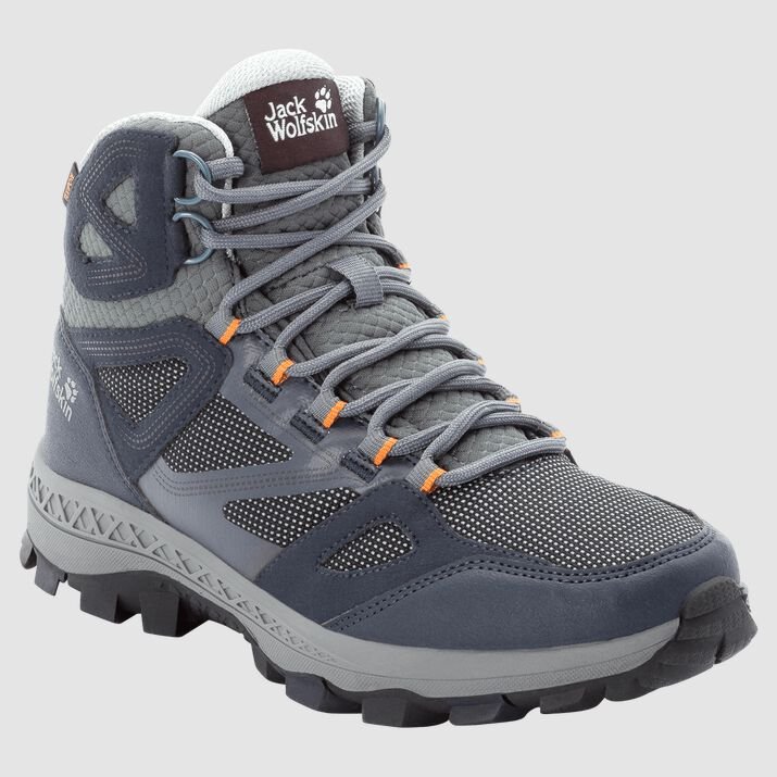 Botas Senderismo Jack Wolfskin Downhill Texapore Mid Mujer Azules Oscuro/Grises Mexico-4583172